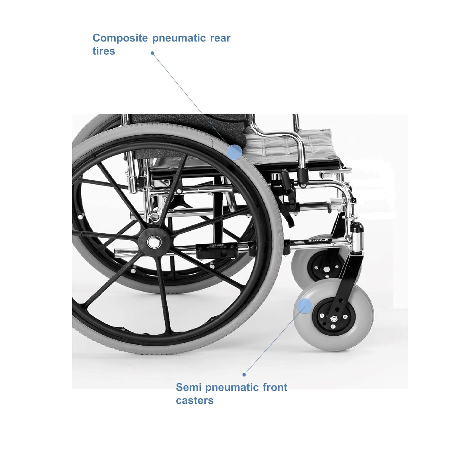 Invacare Tracer IV Wheelchair Heavy Duty Manual Wheelchair