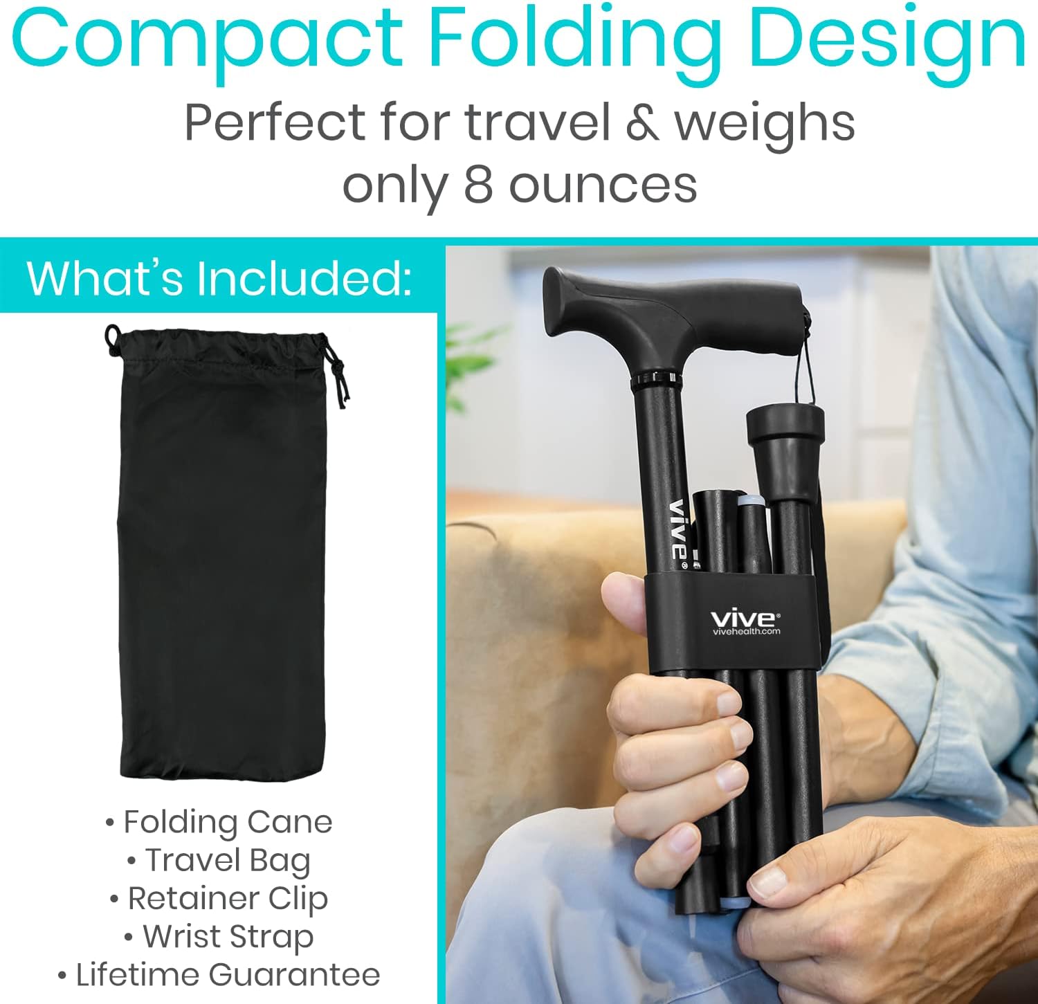 Vive Folding Cane