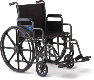 Medline Comfortable Folding Wheelchair