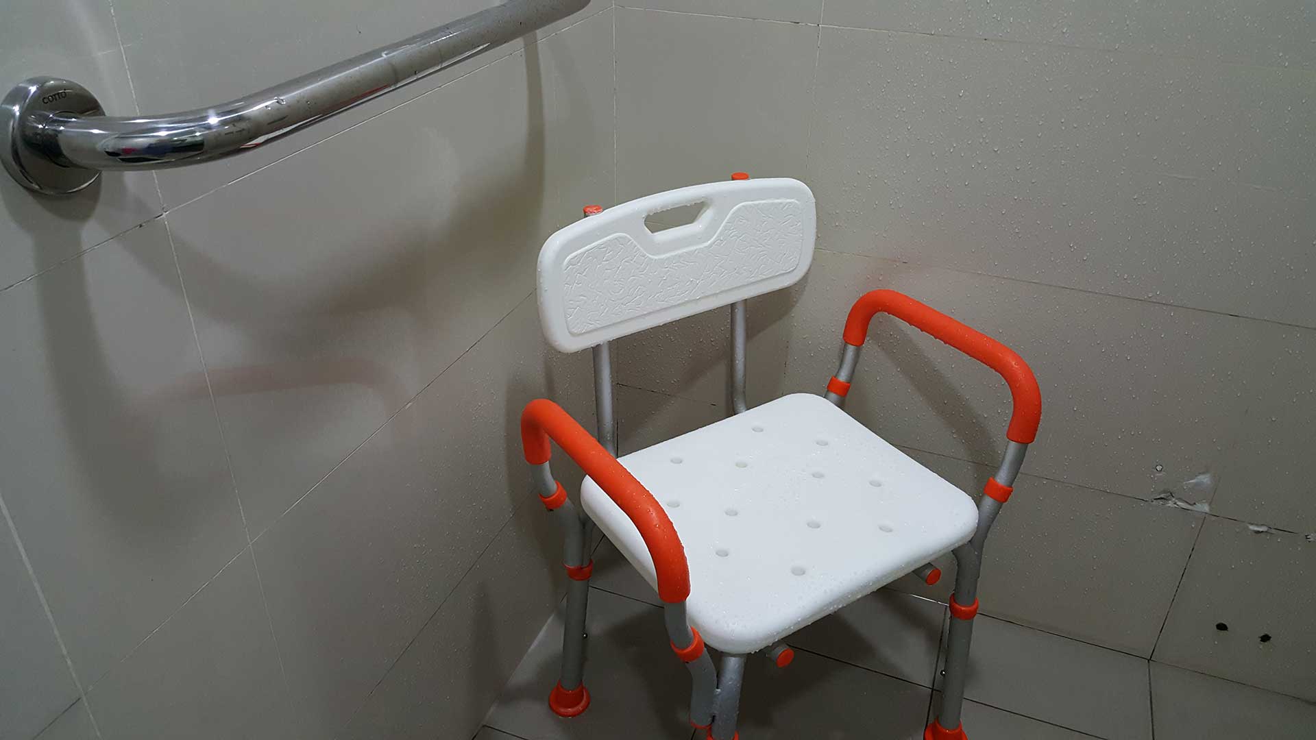 Shower Chair in Bathroom